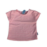 I Play pink & white striped 12m Rash Guard