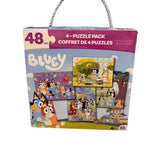 Bluey 4 Pack Puzzle Set