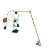 Wooden crib mobile